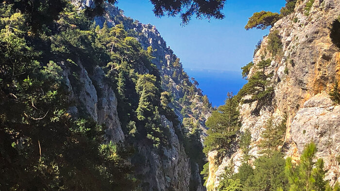 Ausblick Figou-Schlucht Libysches Meer | © Sunhikes