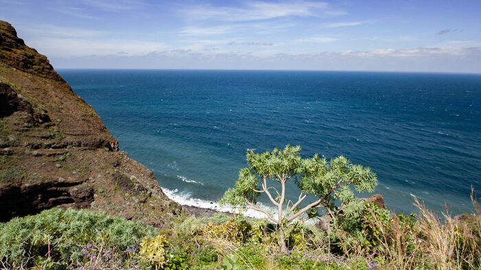 Blick auf die Mündung des Barranco de los Hombres | © Sunhikes die Mündung des Barranco de los Hombres | © Sunhikes
