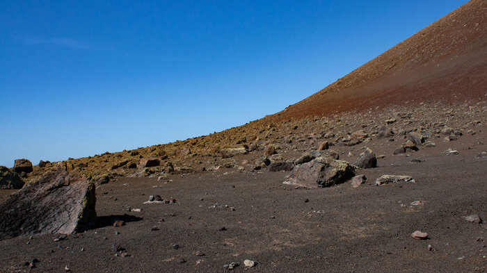 Vulkanaschefelder Montaña Colorada Lanzarote | © Sunhikes