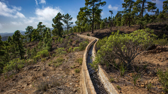 am Wasserkanal Aguas del Sur oberhalb der Schlucht La Puente | © Sunhikes Wasserkanal Aguas del Sur oberhalb der Schlucht La Puente | © Sunhikes