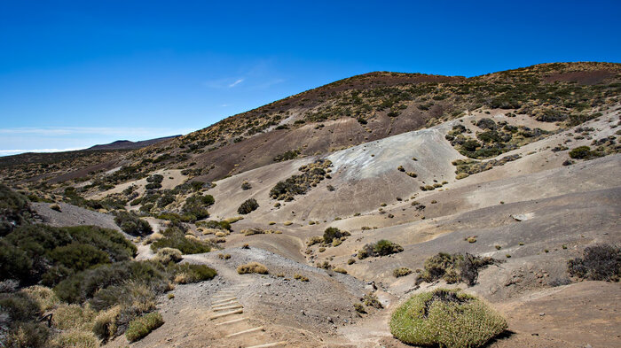 der Wanderweg 20 im Teide Nationalpark zwischen alten Vulkanen | © Sunhikes Wanderweg 20 im Teide Nationalpark zwischen alten Vulkanen | © Sunhikes