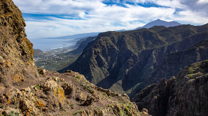 Ausblick vom Einstieg in den Risco Steig | © Sunhikes Blick vom Einstieg in den Risco Steig | © Sunhikes